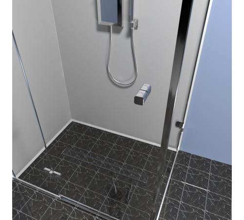 Душевой лоток (двухсторонняя решетка) TIMO Drain Protect DP20800-PG20800, сатин
