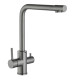 Смеситель для кухни с подключением к фильтру Fmark FS0862Q, графит