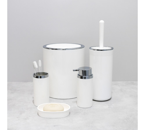 Стакан для ванной комнаты FIXSEN ROUND WHITE FX-451-3, белый