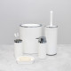 Стакан для ванной комнаты FIXSEN ROUND WHITE FX-451-3, белый
