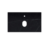 Столешница La Fenice Granite Black Olive Light Lappato Terra 80 см, черная