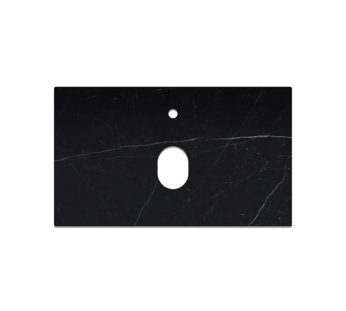 Столешница La Fenice Granite Black Olive Light Lappato Terra 80 см, черная