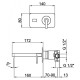 Смеситель для раковины Webert Living LV830606560, черный