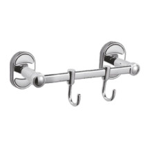 Планка с крючками для полотенец D-Lin D289700-2, хром