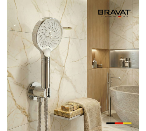 Лейка для душа BRAVAT D2126CP-SW, хром