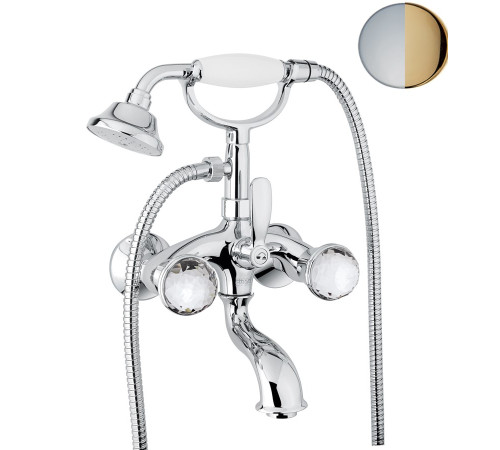 Смеситель для ванны Fiore XT SKY (SWAROVSKI®) 17CO0600, хром/золото