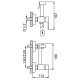 Гигиенический душ со смесителем FRAP F7504, хром