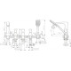 Смеситель на борт ванны Bravat Whirlpool F578112C, хром