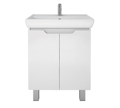 Тумба с раковиной подвесная Dreja Q Plus (D) 60 см, белый