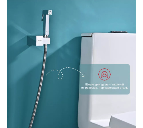 Смеситель для раковины с гигиеническим душем Raglo R01.12, хром