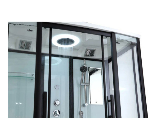 Душевая кабина (душевой бокс) Timo Standart Black T-6650B, 150x88x220