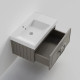 Тумба под раковину подвесная La Fenice Cubo FNC-01-CUB-C-80, бежевая
