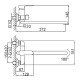 Смеситель для ванны FRUD R22157-6, черный