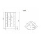 Душевая кабина Timo Comfort Fabric Glass T-8890F, 90x90x220