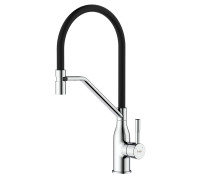 Смеситель для кухни с гибким изливом и режимом душ FRAP F4497, хром
