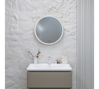 Зеркало Silver Mirrors Делуна/Deluna D600 TX (алюм. профиль, цвет золото, бесконтактный сенсор)