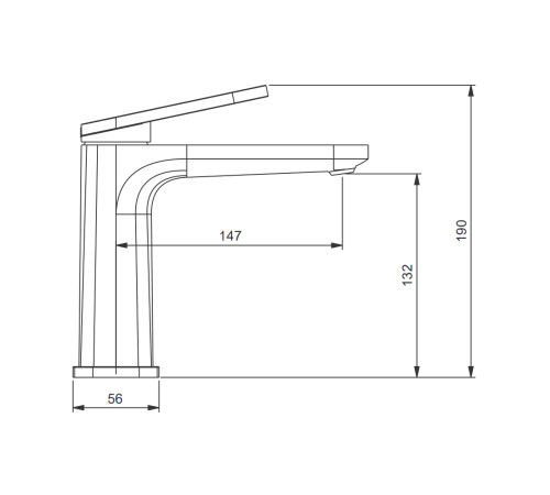 Смеситель для раковины Gappo G1027, хром