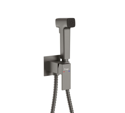 Гигиенический душ со смесителем FRAP F7591-29, оружейная сталь