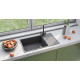 Кухонная мойка Ulgran Quartz Prima 860-09, мокрый асфальт