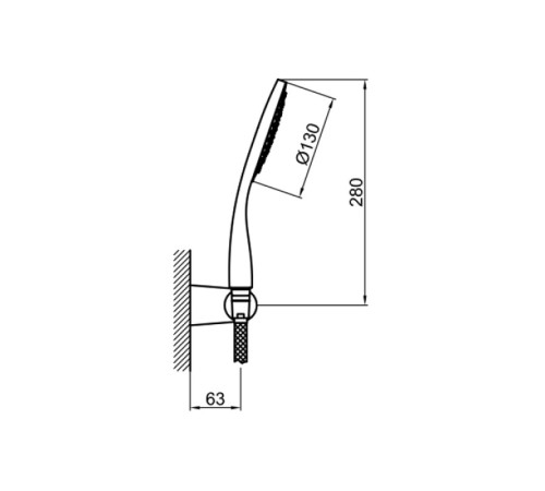 Душевой гарнитур Webert Shower Set AC0764015, хром
