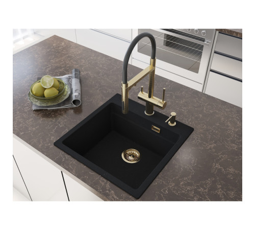 Кухонная мойка Grandex Aqua Comfort 500405, черный металлик