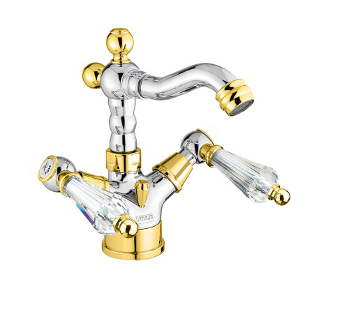 Смеситель для биде Fiore GIOIELLI (SWAROVSKI®) 08CO0635, хром/золото