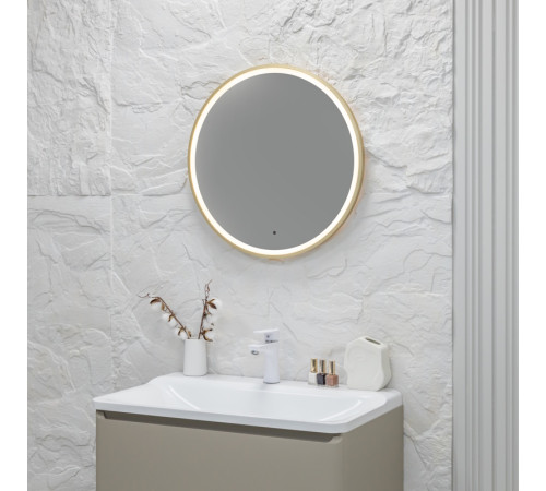 Зеркало Silver Mirrors Делуна/Deluna D600 TX (алюм. профиль, цвет золото, бесконтактный сенсор)