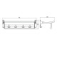 Полка для полотенец Savol S-009099, хром