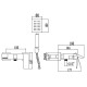 Смеситель для ванны Fmark FS8624C, матовое золото