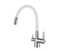 Смеситель для кухни Haiba HB76858-8, белый