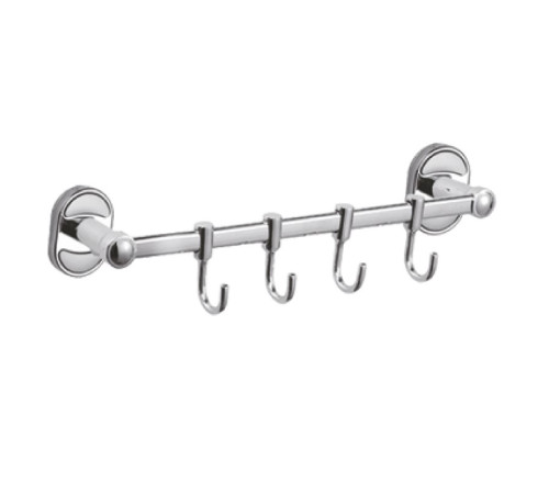 Планка с крючками для полотенец Haiba HB1915-4, хром