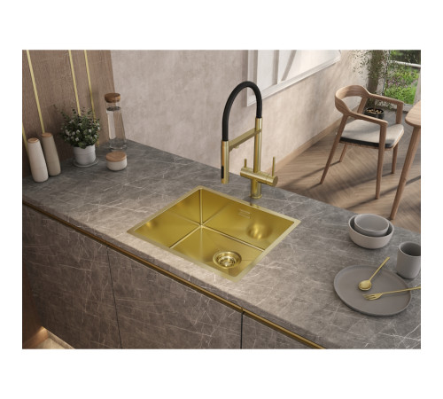 Кухонная мойка Grandex Aqua Proline 5040601, золото