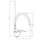 Смеситель для кухни VODA Elastic hose EH519B