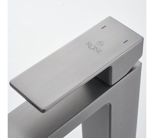 Смеситель для раковины Rose R1801T-1, оружейная сталь