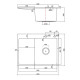 Мойка для кухни Fmark FSC6550Q-R, графит