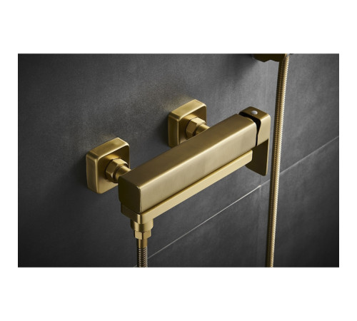 Смеситель для ванны Fmark FS8724-22C, матовое золото