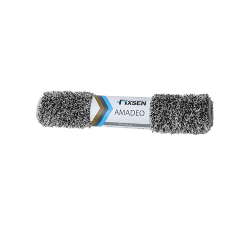 Коврик для ванной Fixsen Amadeo 1-ый,  FX-3001K, серый, 50х70 см.