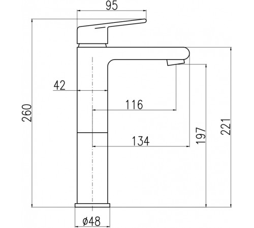Смеситель для раковины Rav Slezak Colorado CO230.5