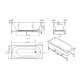 Ванна акриловая SMARTFLOW Oberon Solo SMF1877-1.7, 170x70 см