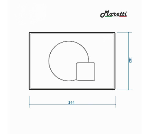 Комплект Maretti 3 в 1: унитаз EA10PBM73-844, инсталляция AC11P5211, кнопка AC12EA-740