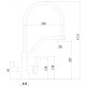 Смеситель для кухни с подключением к фильтру Fmark FS0662-L02, сатин