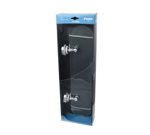 Полка стеклянная Fixsen Bogema FX-78503, хром