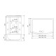 Душевая кабина (душевой бокс) Timo Comfort Fabric Glass T-8850F, 150x88x220
