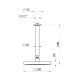Верхний душ Webert AC0940560METAL, черный