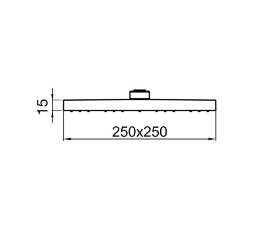 Верхний душ Webert AC1012345BRASS, никель