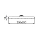 Верхний душ Webert AC1012345BRASS, никель