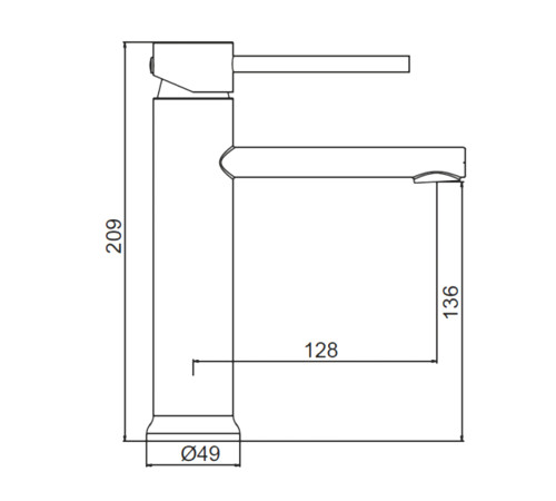 Смеситель для раковины Frap F10899-26, черный