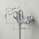 Смеситель для душа BRAVAT F6793924CP-01-SW, хром