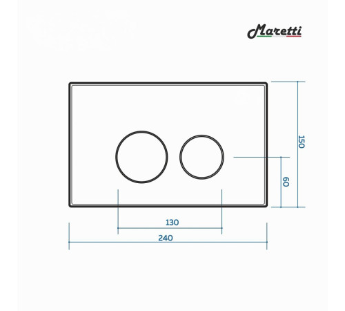 Комплект Maretti 3 в 1: унитаз EA10PBM73-844, инсталляция AC11P5211, кнопка AC12EL-015