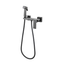 Гигиенический душ со смесителем Haiba HB5517-3, оружейная сталь
